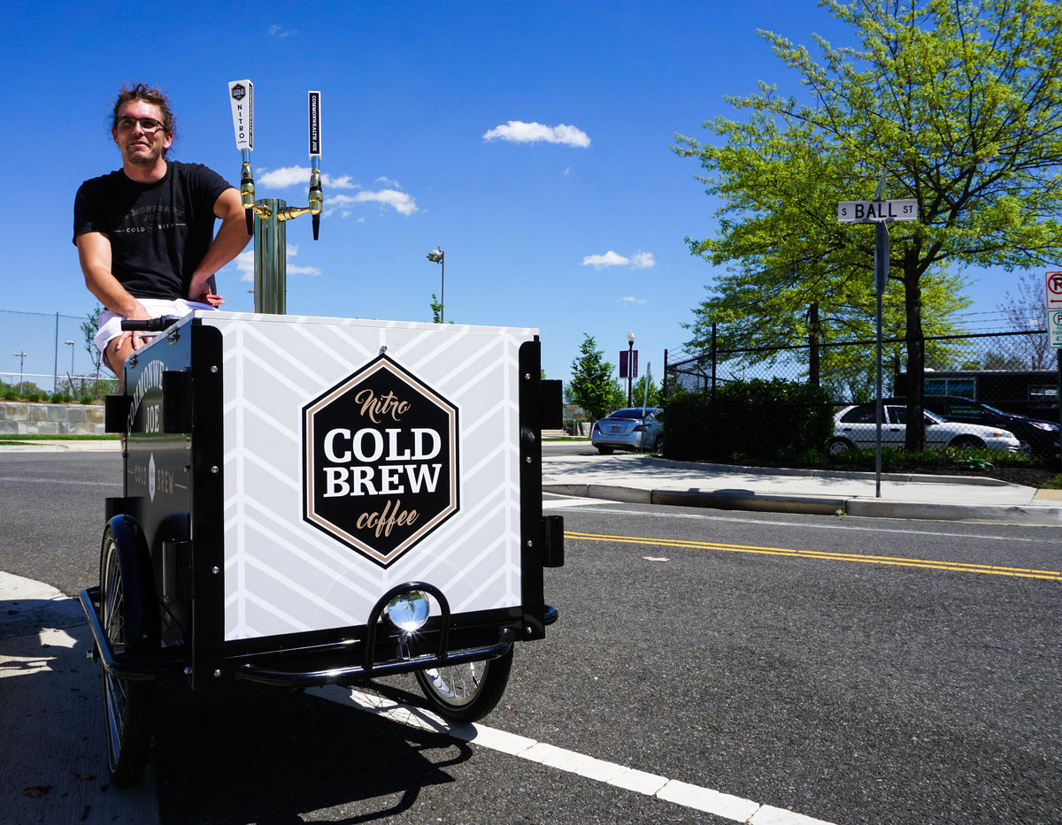 Nitro Cold Brew trikes hit Arlington Coffee Bar on Wheels Commonwealth Joe Coffee Roasters