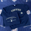 Load image into Gallery viewer, Navy Coffee Crewneck