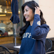 Load image into Gallery viewer, Navy Coffee Crewneck