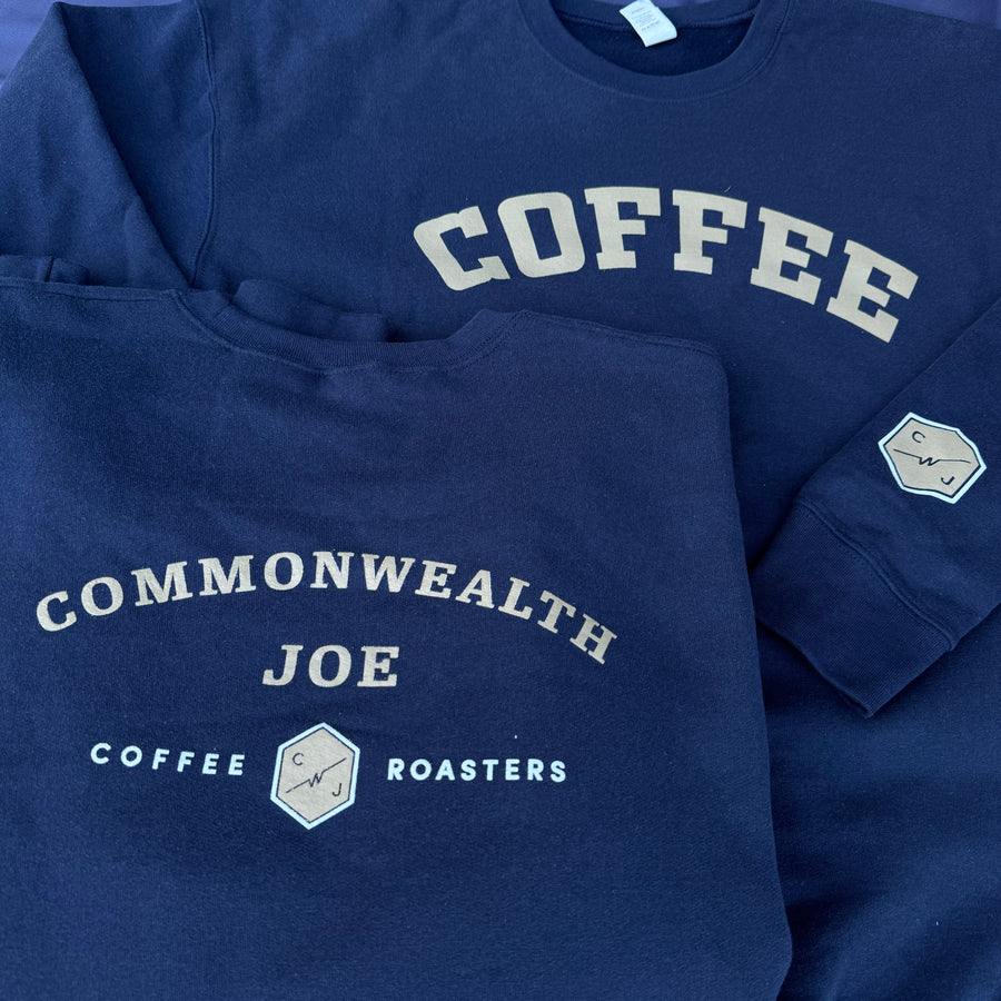 Navy Coffee Crewneck