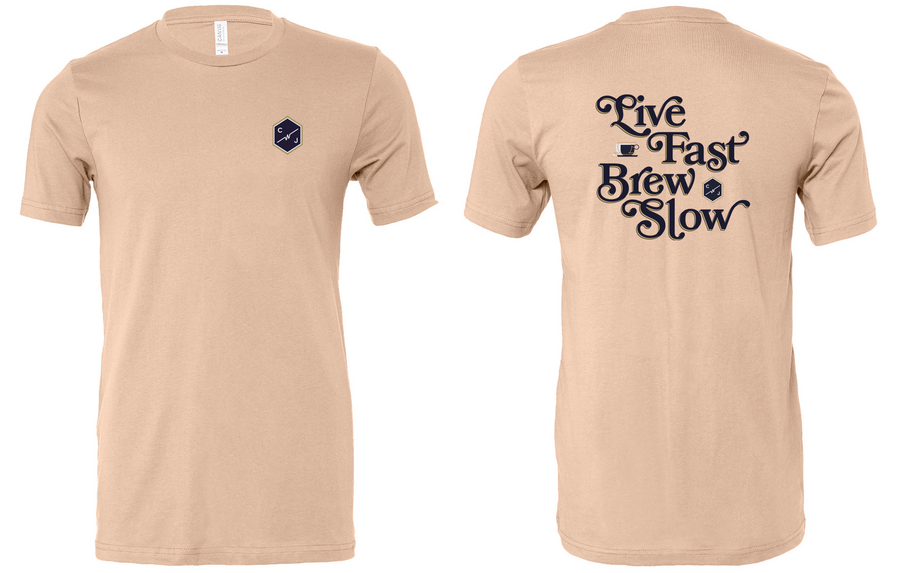 Live Fast Brew Slow T-Shirt
