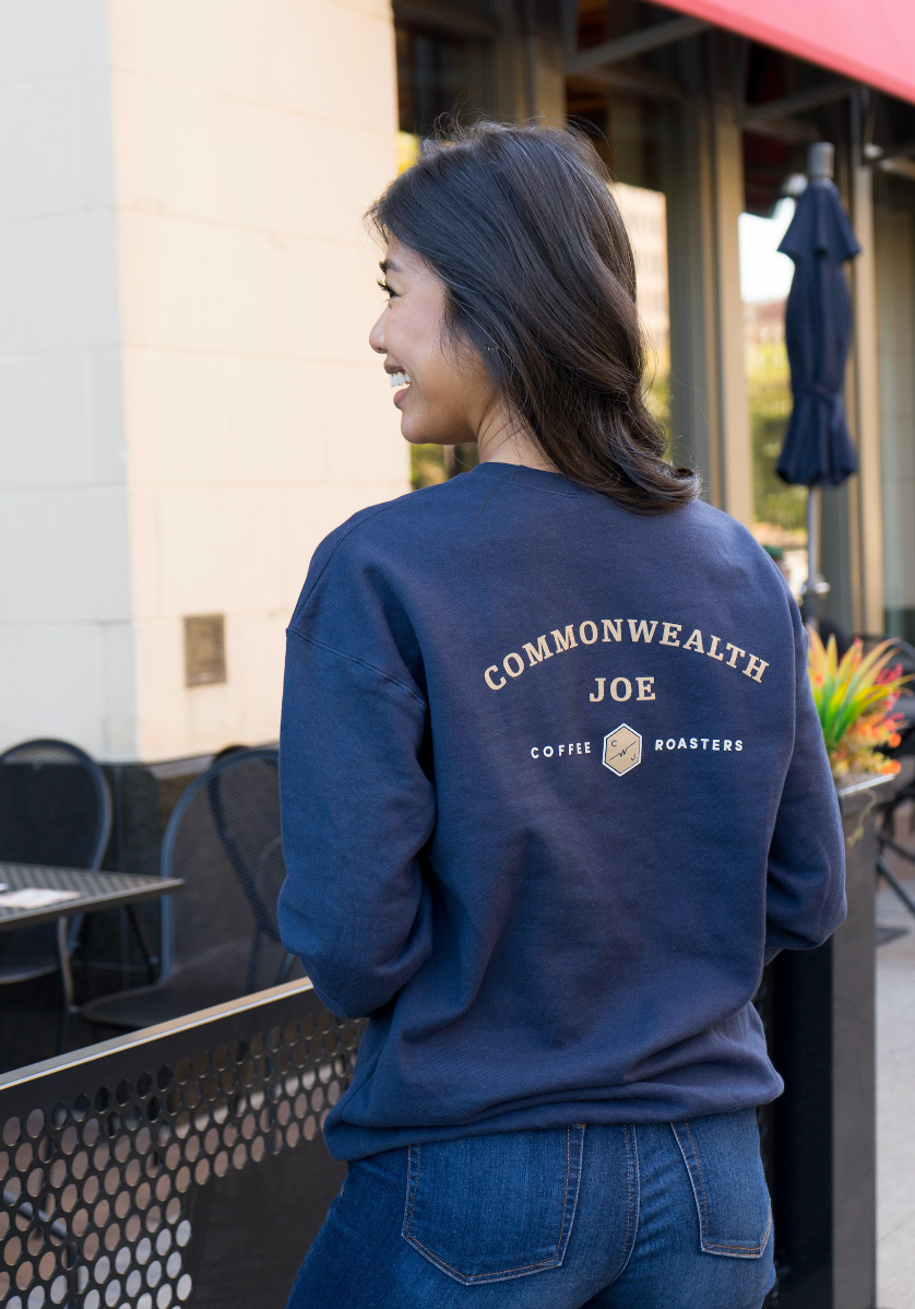 Navy Coffee Crewneck